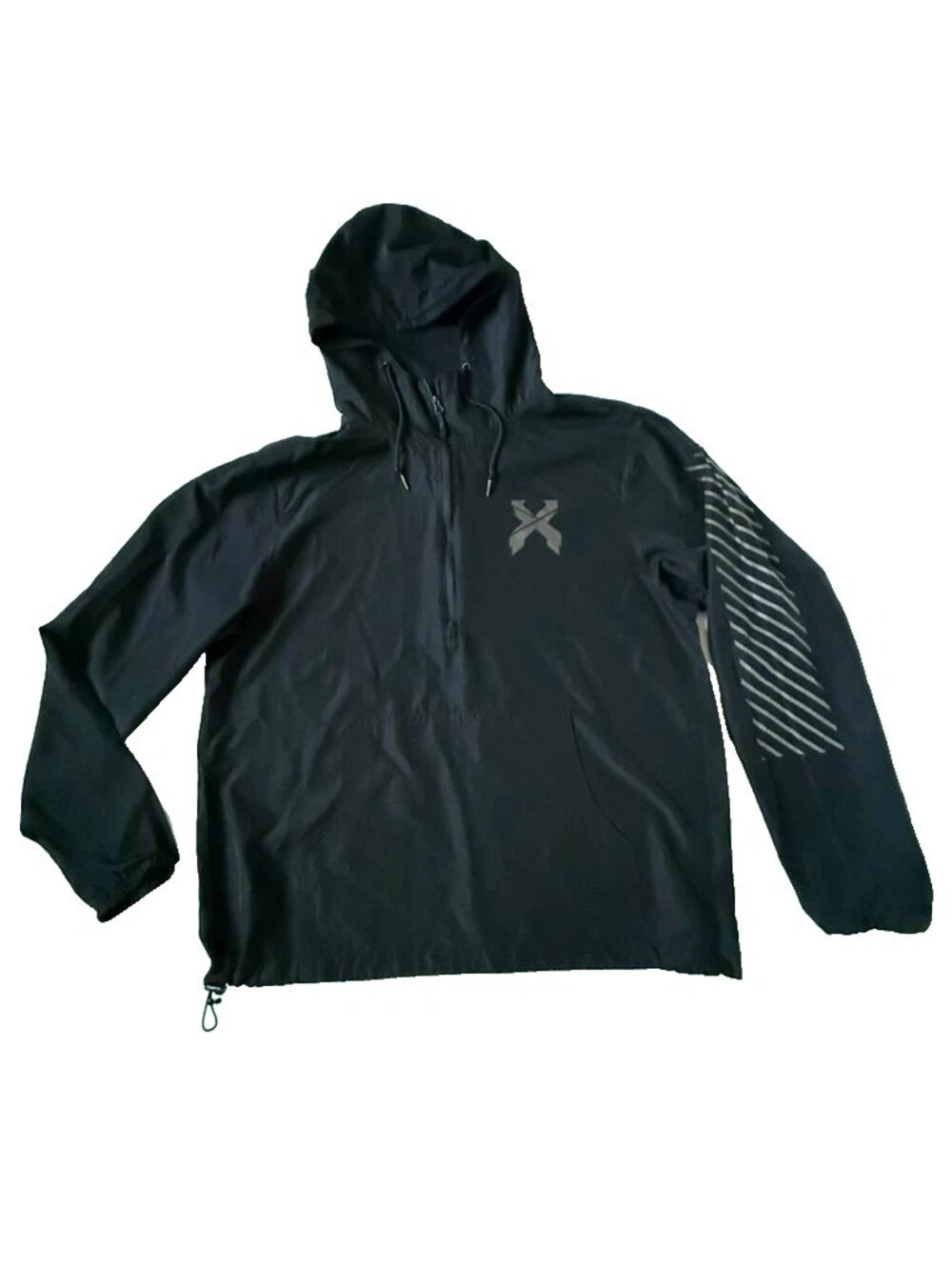 Excision Adult L Black Zip Pullover Lightweight Jacket Hoodie Logo Gold Womens